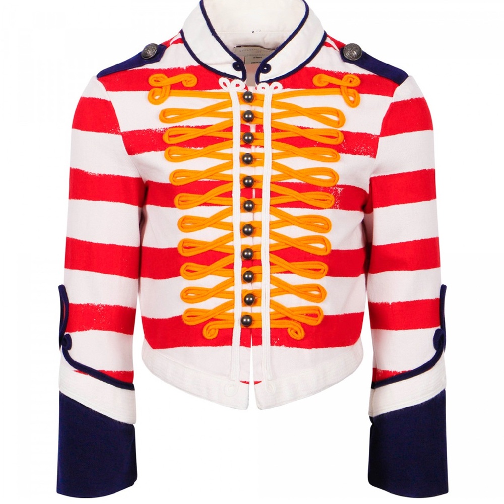 Stella McCartney Kids Military Band Jacket Striped